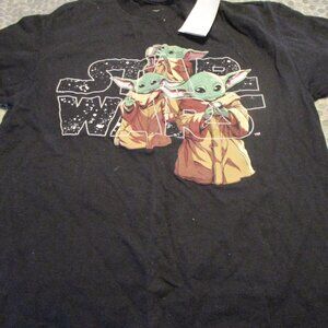 new with tags star wars kids shirt  sz 8 black